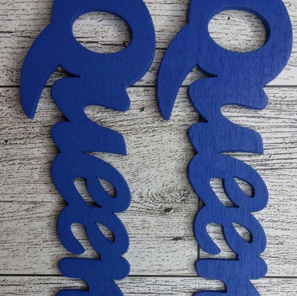 African Wood "Queen" earrings